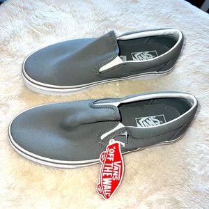 Vans classic slip-on shoe light gray